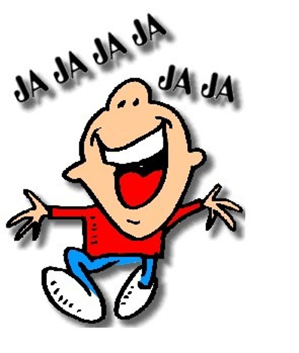 <p>to laugh</p>