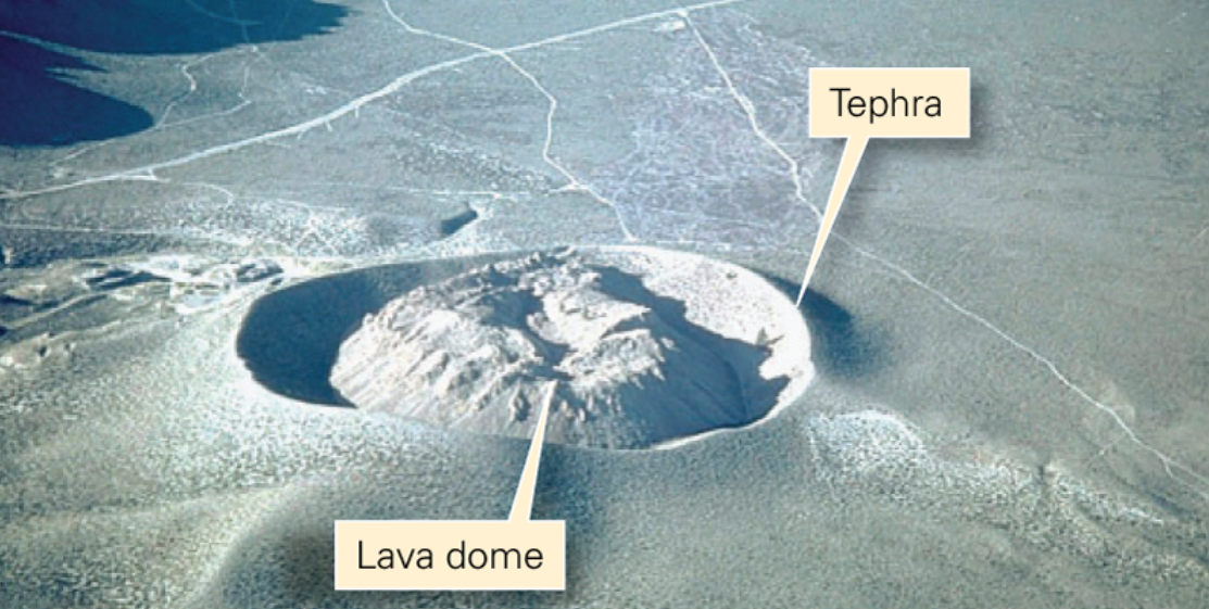 <p><span>The image shows a lava dome in Panum Crater, California. What is the most likely composition of the rocks that make up this lava dome?</span></p>