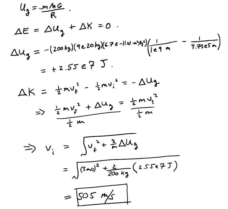 <p>delta E = 0, single out v_i on one side.</p>