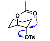 <p>The trans reagent because OAc can give neighboring group participation </p>