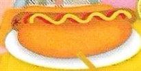 <p>A hot dog</p>