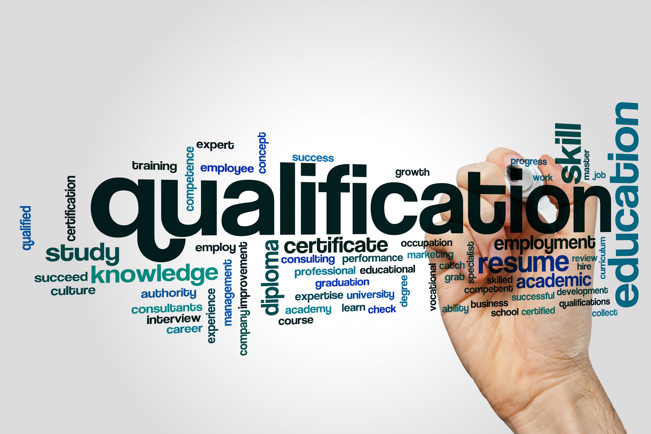 <p>certification + degree</p>