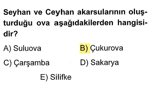 <p>Türkiye'nin en büyük delta ovası olan Çukurova, bu iki nehrin taşıdığı alüvyonlarla oluşmuştur.</p>