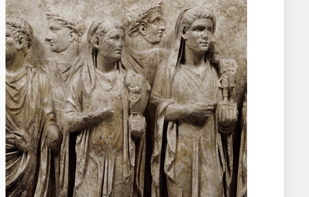 <p><strong><span>Vicus</span></strong><span> = a neighborhood/district in Rome.</span><span><br></span><strong><span>Vicomagistri</span></strong><span> = local neighborhood officials who organized festivals and religious rituals, especially at crossroads shrines.</span></p><p><span>Augustus reorganized Rome into districts and connected local religion to the imperial cult by having vicomagistri honor the </span><strong><span>Lares Augusti</span></strong><span> and the emperor’s </span><strong><span>genius</span></strong><span>.</span></p><p></p><p><strong><span>6.17 Vicomagistri Altar</span></strong></p><p><strong><span>When:</span></strong><span> 1st century CE</span><span><br></span><strong><span>What:</span></strong><span> Relief from an altar showing a religious procession.</span></p><p><strong><span>Importance:</span></strong></p><ul><li><p><span>Demonstrates local religious worship in honor of the emperor.</span></p></li><li><p><span>Three figures carry the emperor’s </span><strong><span>Lares</span></strong><span> and </span><strong><span>genius</span></strong><span>.</span></p></li><li><p><span>Shows how Augustus tied neighborhood religion to loyalty to the imperial family.</span></p></li><li><p><span>Reinforces </span><strong><span>Religio / Pax Deorum</span></strong><span> through public ritual and sacrifice.</span></p></li></ul><p></p><p>(Other photo is another example)</p>