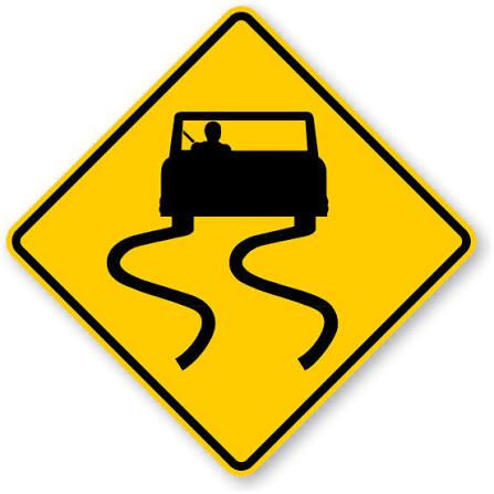 <p>What does this road sign indicate?</p>