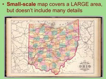 <p>A map/scale that interprets LESS detail</p><p>-covers a LARGER area but has less detail</p>