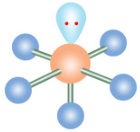 <p>1 lone pair, 5 bonds</p><p>Shape and Angle?</p>
