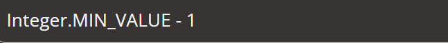 <p><span>Java will return the maximum integer value if you try to subtract one from the minimum value</span></p><p></p>