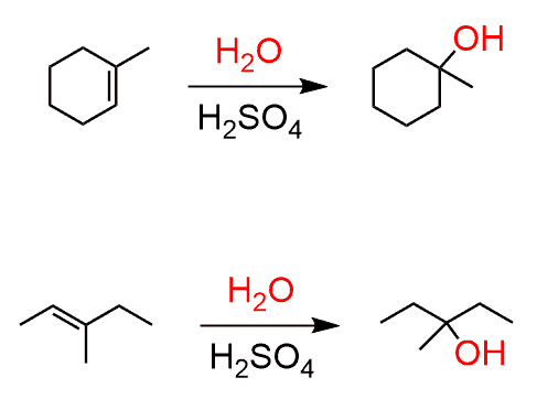 <p>Acid catalyzed Hydration stereochemistry</p>