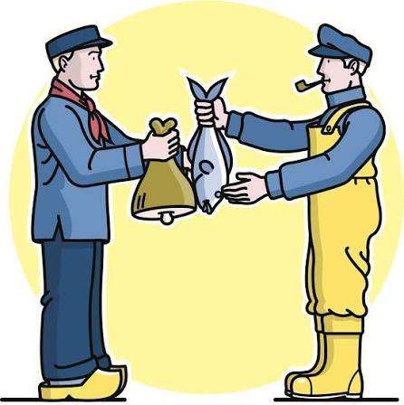 <p>phương thức trao đổi hàng hoá kiểu hàng đổi hàng</p>
