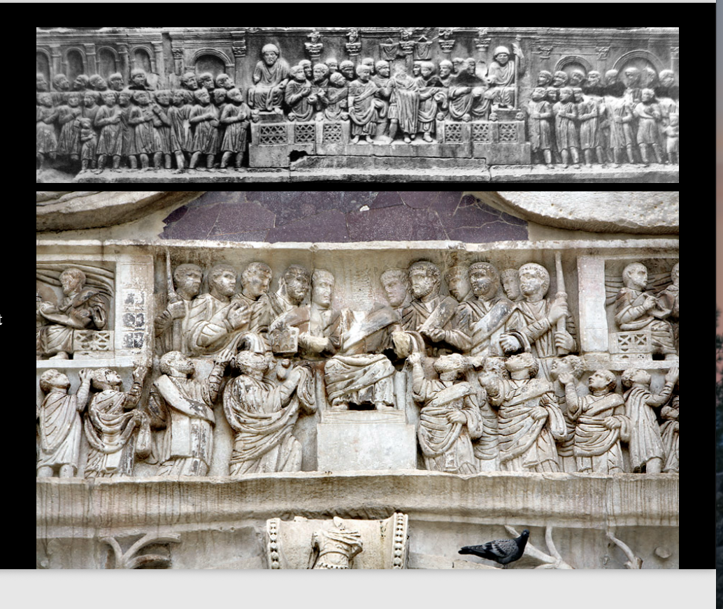 <p>Arch built in honour of Constantine,</p>