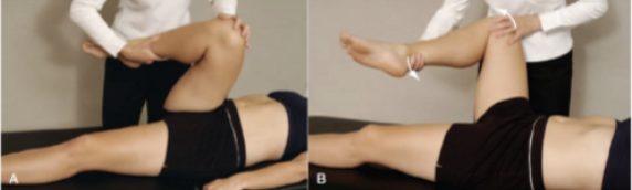 <p><strong>Posterior Labral Tear Test</strong></p><ul><li><p><strong>How:</strong> Patient supine. Start with the hip in <strong>full flexion, adduction, and internal rotation</strong>, then move into <strong>extension with abduction and external rotation</strong>.</p></li><li><p><strong>Positive:</strong> <strong>Groin pain, reproduction of the patient's symptoms, with or without a click</strong>, indicating a <strong>posterior labral tear, anterior hip instability, or posterior inferior impingement</strong>.</p></li></ul><p></p>