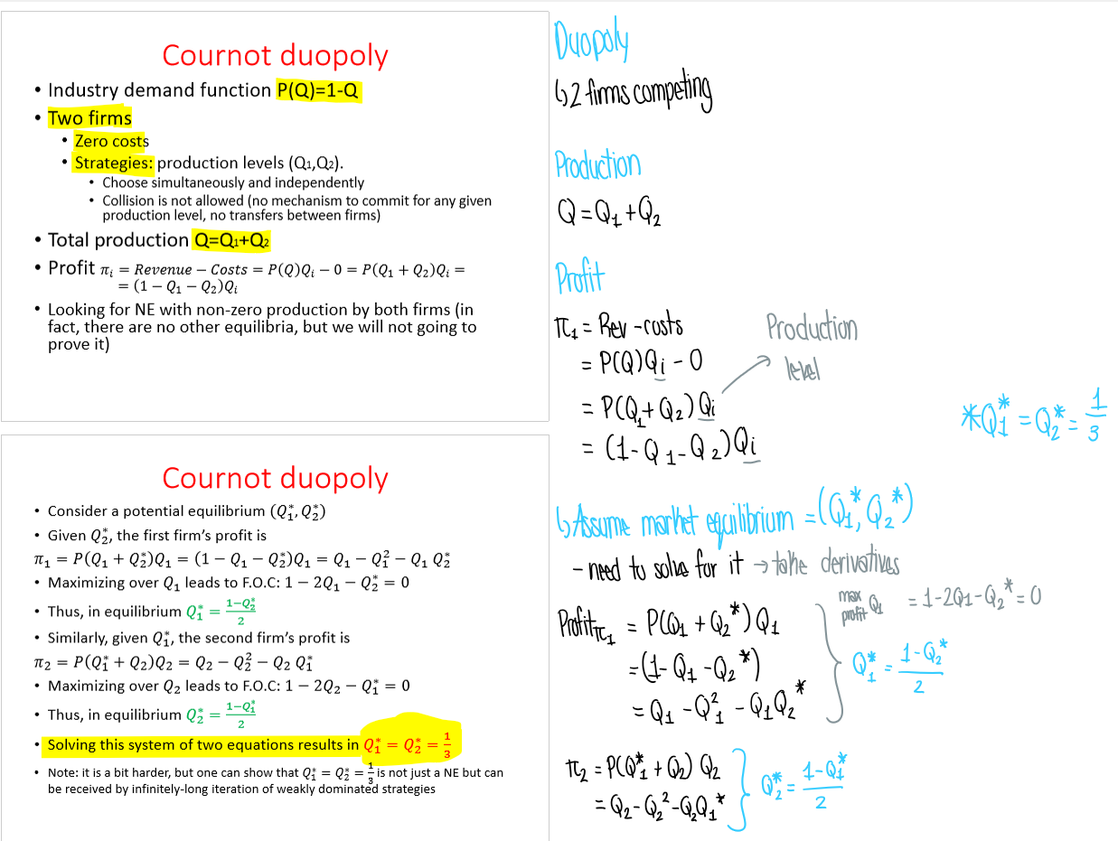 <p>Duopoly → 2 firms competing</p>