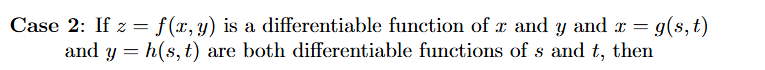 <p>Which chain rule applies for this scenario</p>