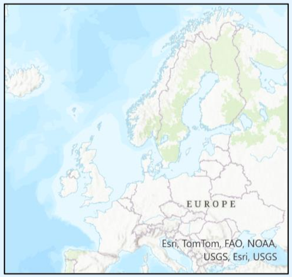 <p>Conformal cylindrical projection with a tangent at the equator</p><p>x = λ and y = ln(tan(Φ/2 + π/4)</p>