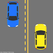 <p>Double yellow lines: one solid, one broken</p>