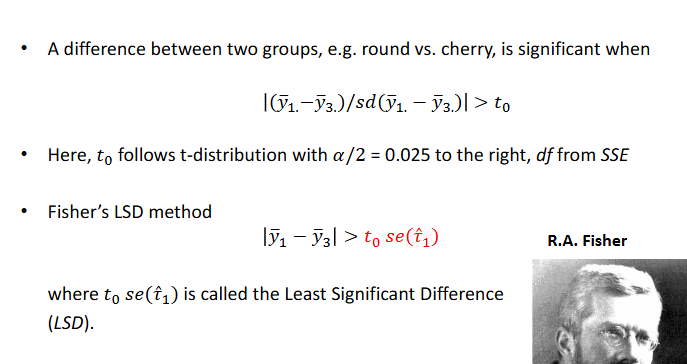 <p>When pairwise comparisons by the LSD method are only performed after  asignicant result with the F-test, the LSD method is called F-protected</p>
