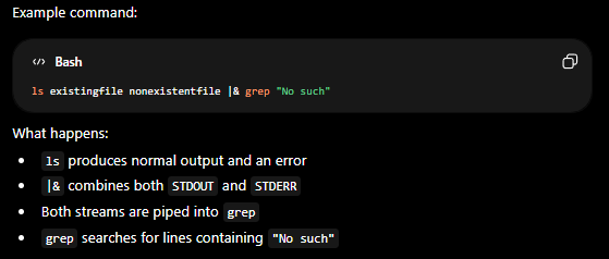 <p>|&amp;</p>