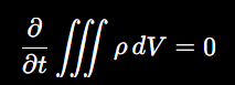 <p>Eliminates the accumulation volume integral</p><p></p><p>It does NOT eliminate the surface integral</p>