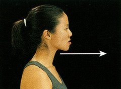 <p>protruding or sticking out</p>