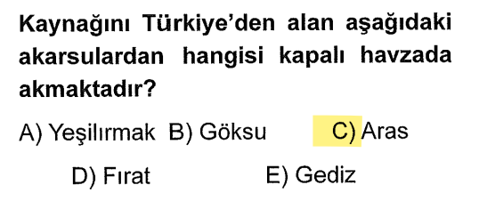 <p>Kapalı havza, sularını denize ulaştıramayan havzadır. Aras ve Kura nehirleri kaynağını Doğu Anadolu'dan alır ancak denize değil, dünyanın en büyük iç gölü olan <strong>Hazar Denizi'ne</strong> (aslında bir göldür) dökülürler. Bu yüzden kapalı havza özelliği taşırlar.</p>
