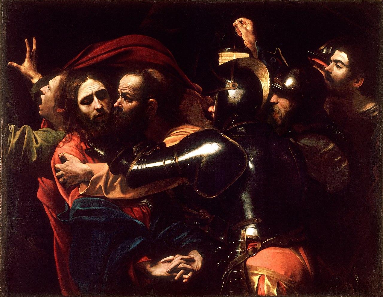 <p>Caravaggio, <em>Taking of Christ</em></p>
