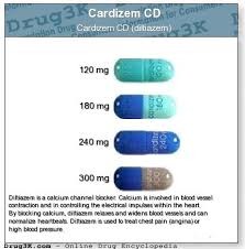 <p>Brand: Cardizem</p><p>Class: Calcium Channel Blocker</p><p>Indication: Antihypertensive</p><p>Schedule: NCLM</p>