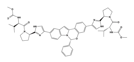 <ul><li><p>NS5A</p></li><li><p>In combination wiith Grazoprevir</p></li><li><p>Genotypes 1 and 4</p></li></ul><p></p>