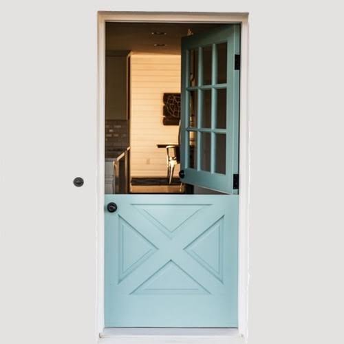 <p>A type of door that is divided horizontally in the center so that each half of the door may be opened separately.</p>
