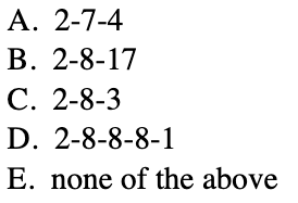 <p><span>Aluminum has an atomic weight of 27, and an atomic number of 13. Which of the following indicates electron placement?</span></p>