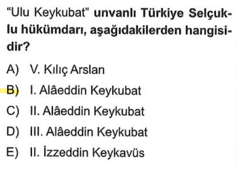 <p>I. Alâeddin Keykubat, Anadolu Selçuklu Devleti'ne en parlak dönemini yaşatan hükümdardır. Hem askeri hem mimari hem de ticari başarılarından dolayı kendisine "Ulu" (Azam) denilmiştir.</p>