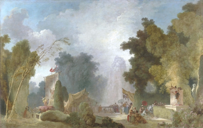 <p><span>Jean-Honoré Fragonard: </span><em>La Fête à Saint-Cloud,</em></p>