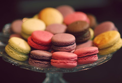 <p>French sweet meringue-based confection made with almond flour Example: Colorful French _____ are popular sweet gifts. bánh macaron c Bánh ngọt Pháp từ bột hạnh nhân, 2 vỏ tròn kẹp nhân kem. UK: /ˌmæk.əˈrɒn/ | US: /ˌmæk.əˈroʊn/</p>