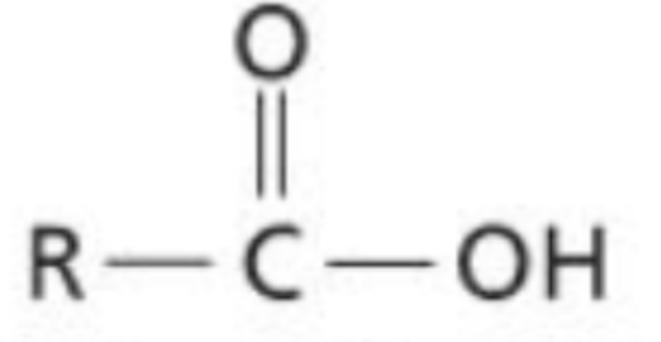 <p>A carboxyl group in its uncharged or acidic form, in which the hydrogen atom on the hydroxyl is present (COOH)</p>