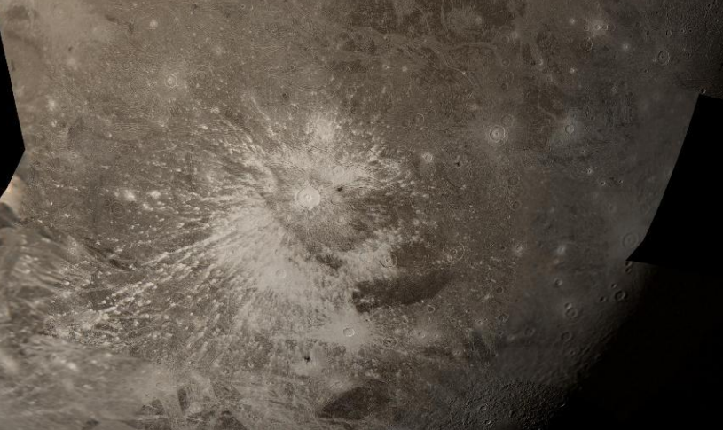 <ul><li><p>largest moon in solar system</p></li><li><p>many impact craters</p></li><li><p>weak magnetosphere</p></li><li><p>“slushy” interior</p></li><li><p>exceed Mercury in diameter</p></li></ul><p></p>