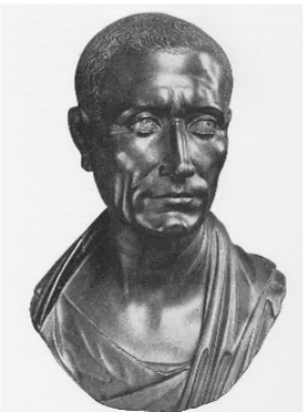 <p>Assassinated in 44 BCE</p><p>Promoted his divine status which he claimed by linking his name to lulus, son of Aeneas (whose mother was Venus)</p><p>A comet appeared in the sky after his death, which Octavian/Augustus (his adopted son) claimed was a sign of Julius’s divinity </p>