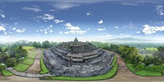 <p>Pilgrims move upward through Borobudure, an Indonesian temple that consists of nine stacked platforms topped by a central dome, because:</p>