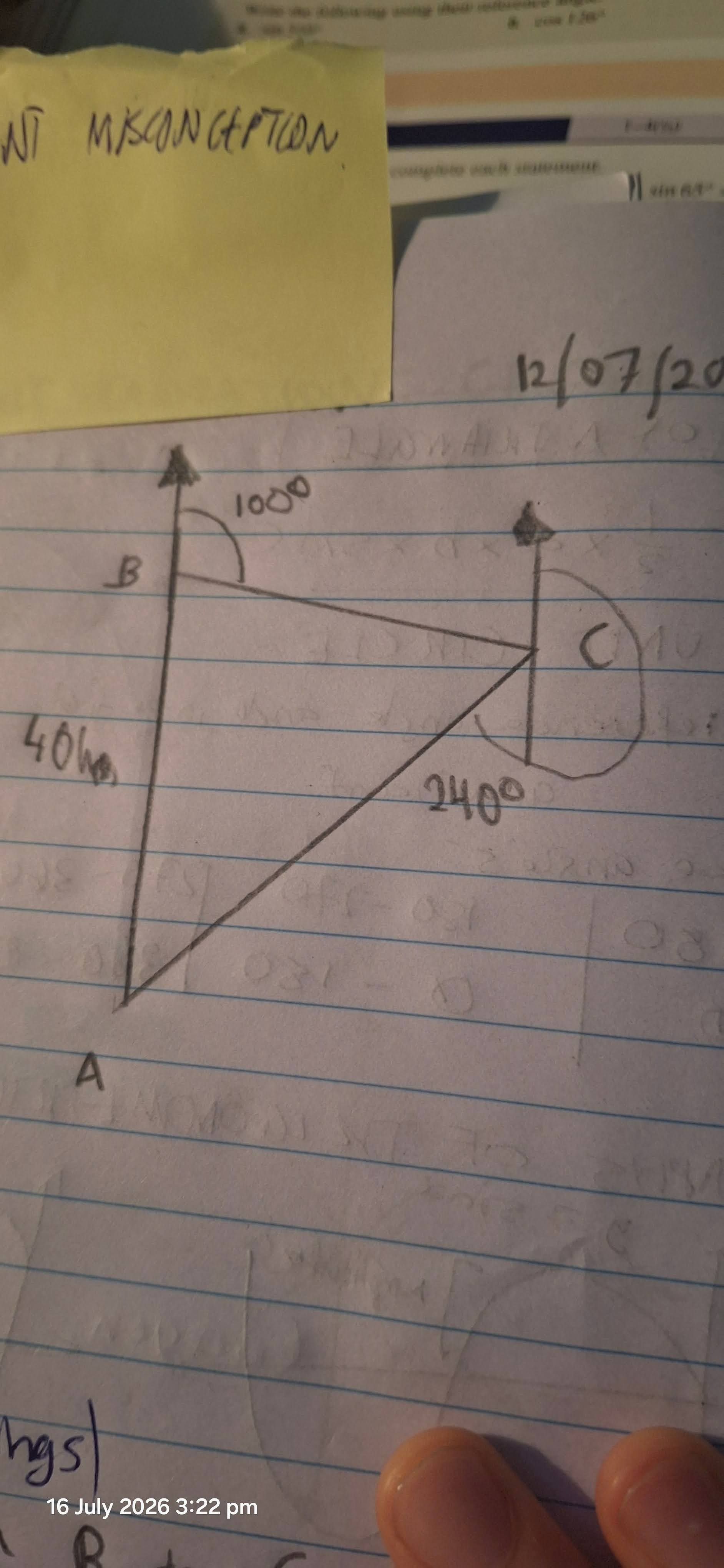 <p>Finding Unknown Angle </p>