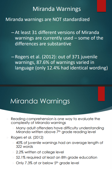 <p><strong>Reading comprehension / reading grade level</strong> of the warning.</p><ul><li><p>Evaluating the reading level can indicate whether the warnings are understandable for juveniles. </p></li></ul><p></p>