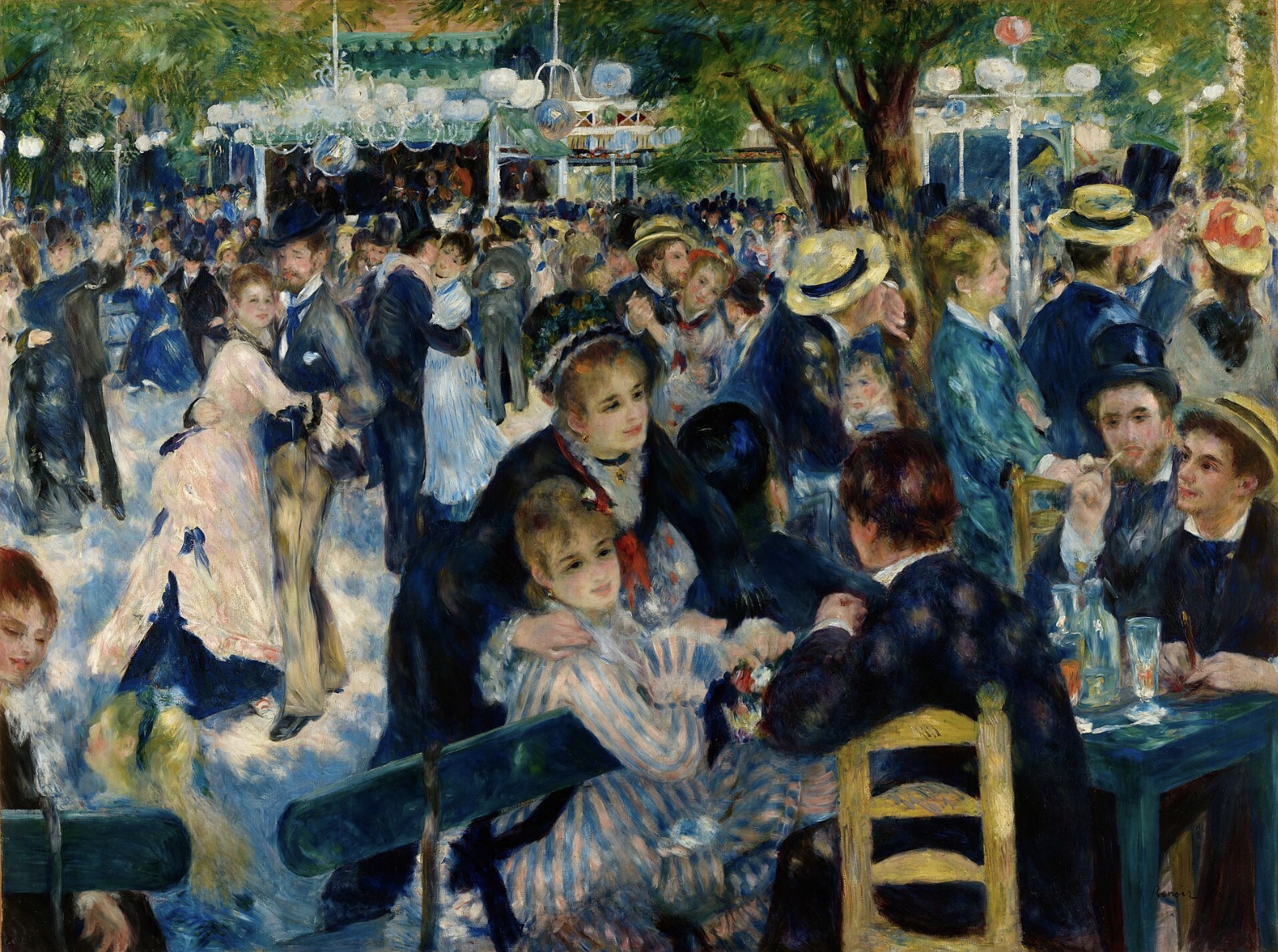<p>Call at the Moulin de la Gallette, Auguste Renoir</p>