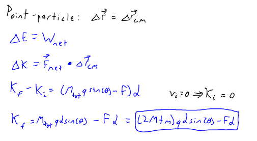 <p>set up w_cm = delta k_trans</p>