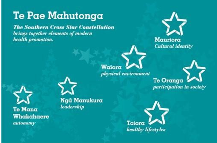 <p>It is a Māori health model named after the Southern Cross Constellation with each star being associated with a core aspect of health. Was developed in 1999 by Mason Durie</p>