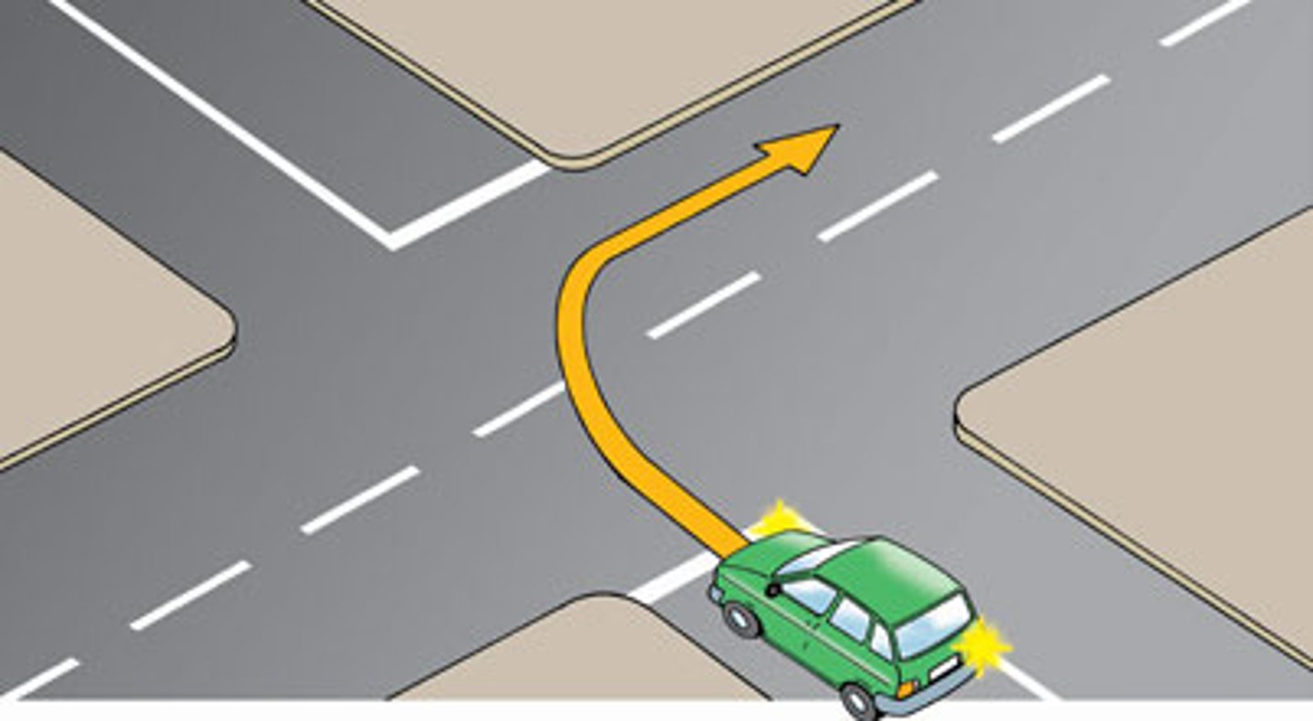 <p>el coche gira ...</p>
