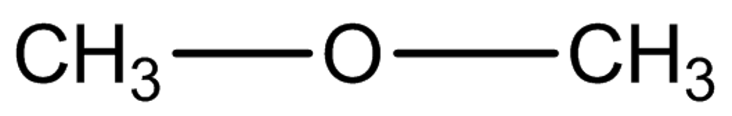 <p>Oxygen attached to two R groups [R-O-R]</p><p>(ex. dimethyl ether)</p>