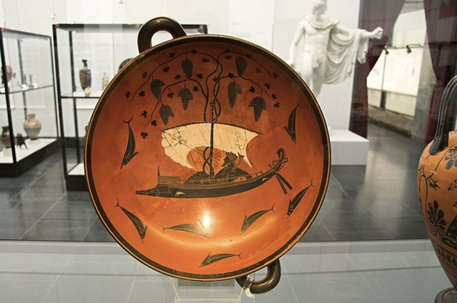 <p>Dionysos in the Sea with Dolphins (Drinking Cup)</p>