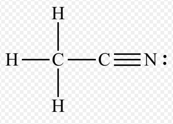<p>When you have a triple bond between C and N, to make CN</p><p>It can be shown as in the picture with a C with a triple bond with N, OR it can be shown as —CN</p>
