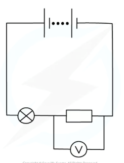 <p>Voltmeters must be set up in parallel with the component being measured</p>