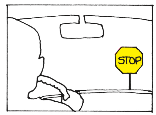 <p>You are coming to this intersection. You should:</p>