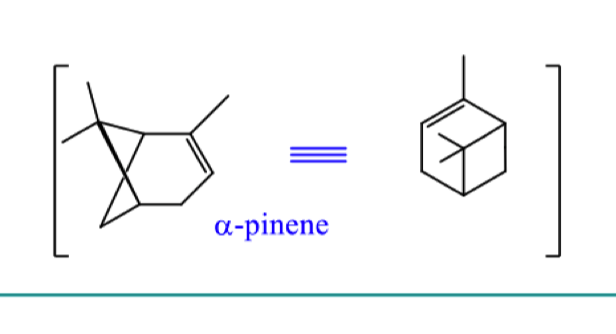 <p>describe the mechanism for formation of alpha pinene starting from geranyl pyrophosphate </p>
