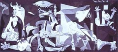 <p>A Spanish town full of innocent civilians that was brutally bombed to encourage fear. Picasso's most powerful anti-war painting.</p>